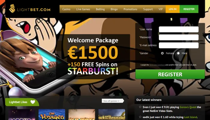 Lightbet Casino Review Header