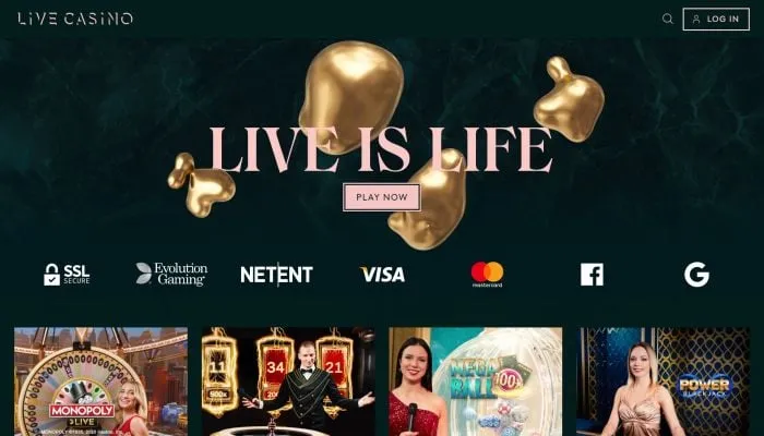LiveCasino Review Header