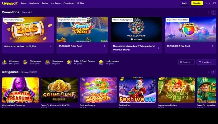 Livewinz Casino Review Header