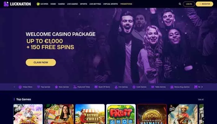LuckNation Casino Review Header