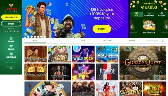 Lucky Bird Casino Review Header