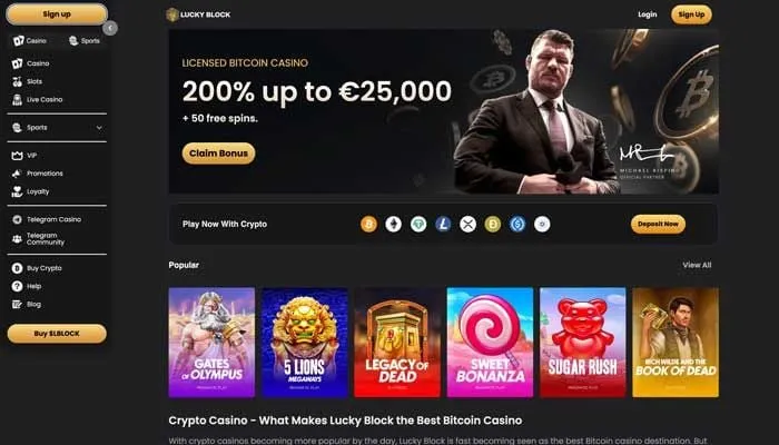 Lucky Block Casino Review Header