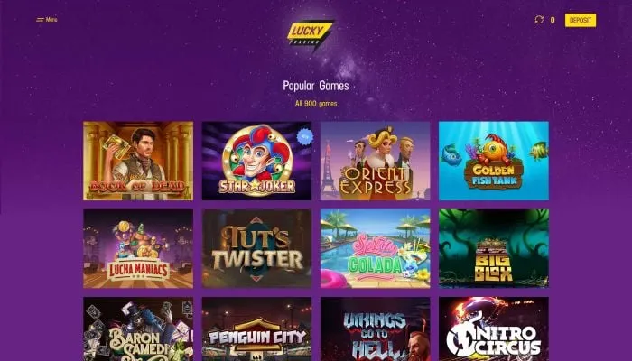 Lucky Casino Review Header