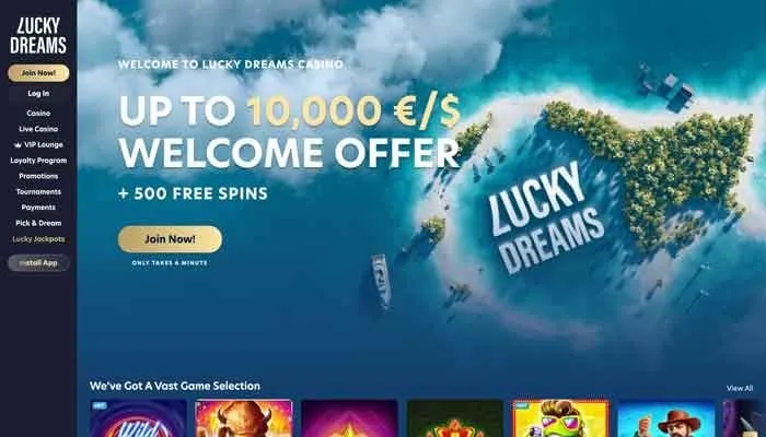 Lucky Dreams Casino Review Header
