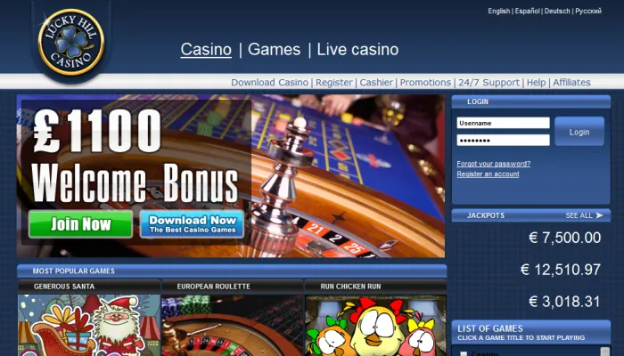 Lucky Hill Casino Review Header