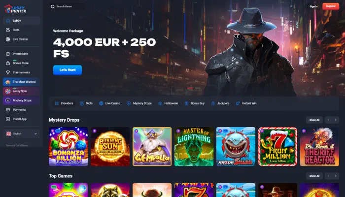 Lucky Hunter Casino Review Header