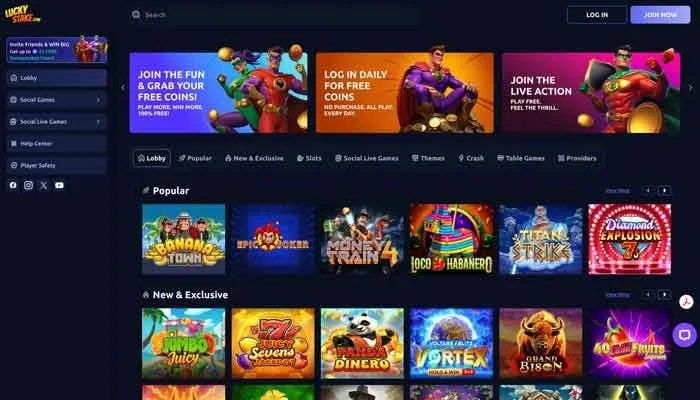 LuckyStake Casino Review Header