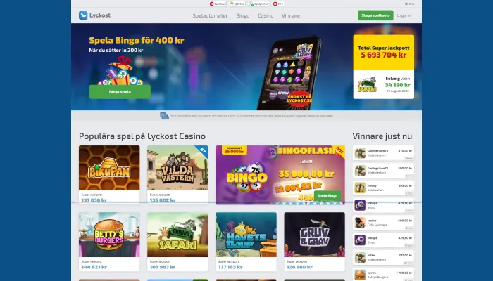 Lyckost Casino Review Header