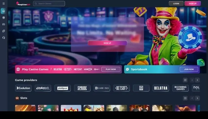 MagicianBet Casino Review Header