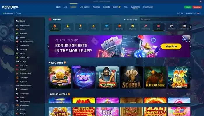 Marathonbet Casino Review Header