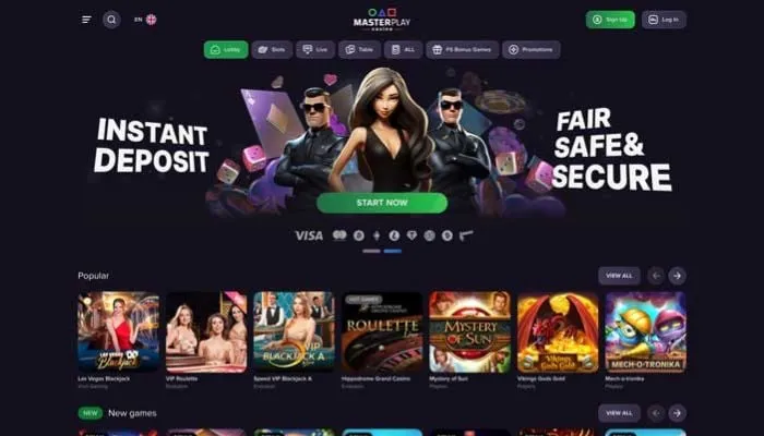 MasterPlay Casino Review Header