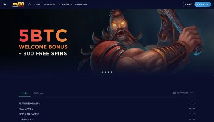 mBit Casino Review Header
