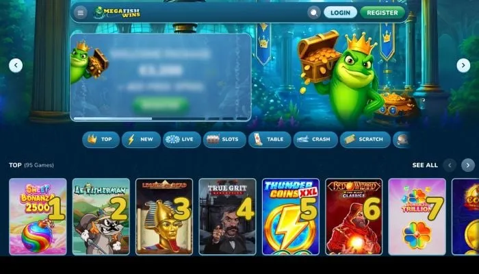 MegaFishWins Casino Review Header