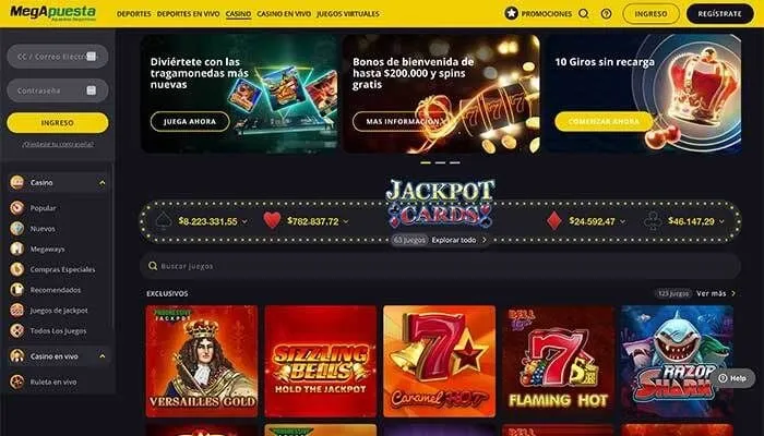 Megapuesta Casino Review Header