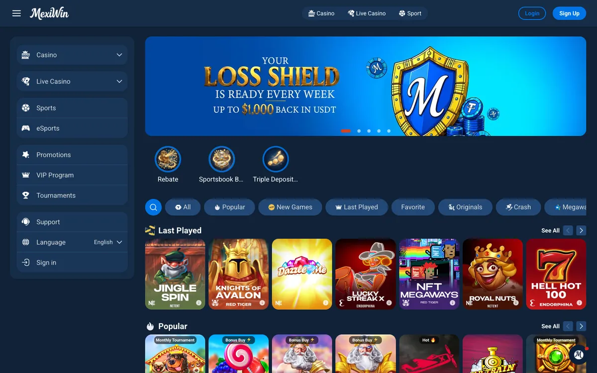 MexiWin Casino Review Header
