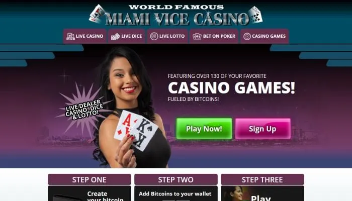 Miami Vice Casino Review Header