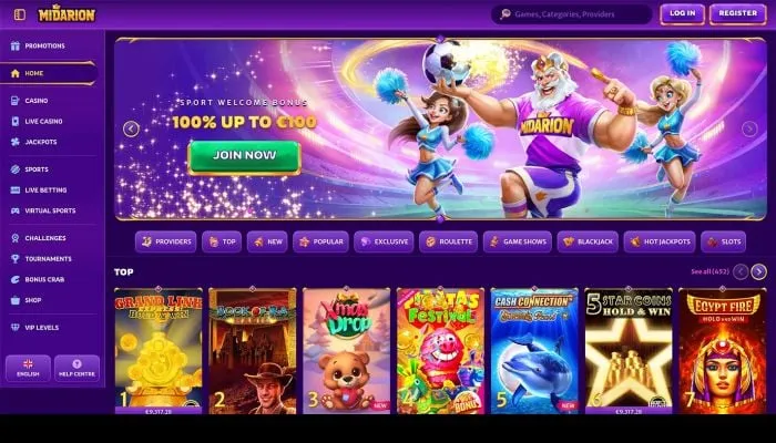Midarion Casino Review Header