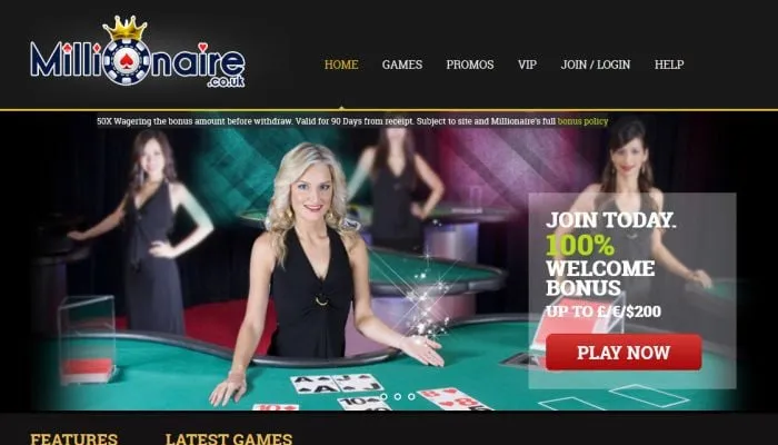 Millionaire Casino Review Header