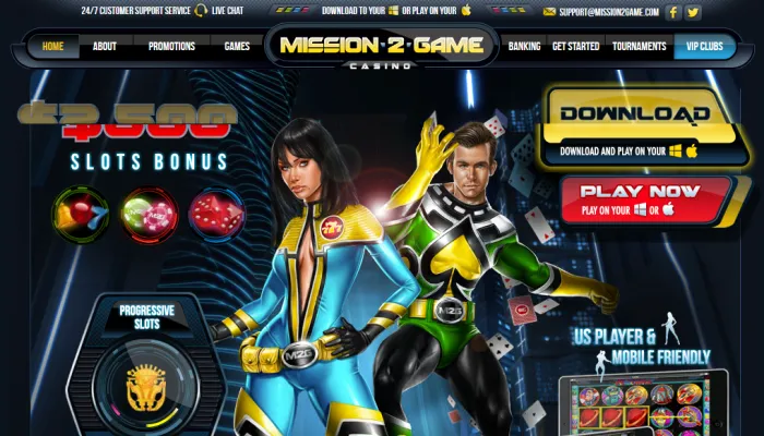 Mission2Game Casino Review Header