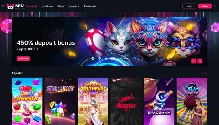 MiuCasino Review Header