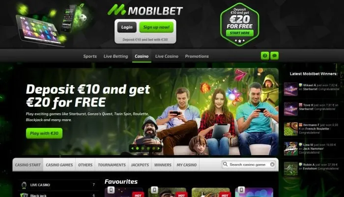 Mobilebet Review Header