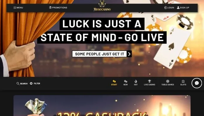 MoboCasino Review Header