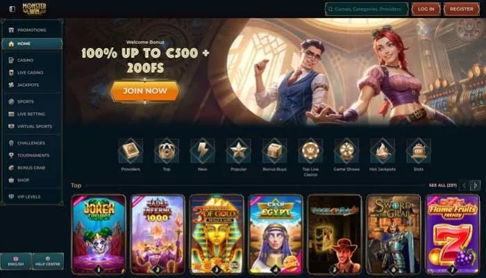 Monsterwin Casino Review Header