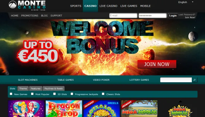 Monte Casino Review Header