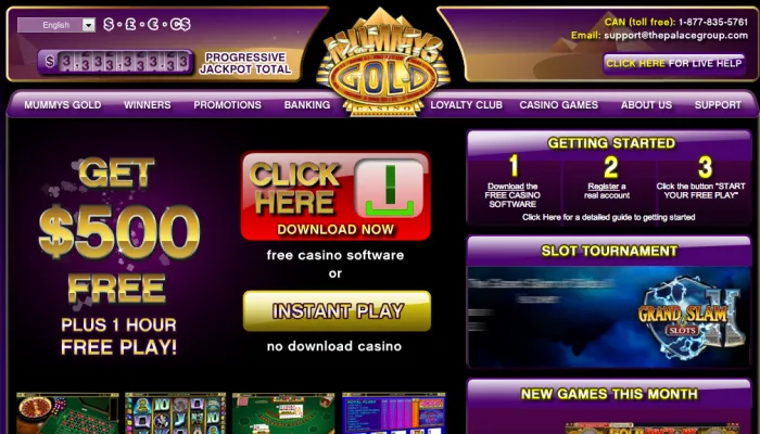 Mummy's Gold Casino Review Header