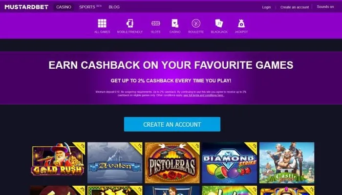 Mustardbet Casino Review Header