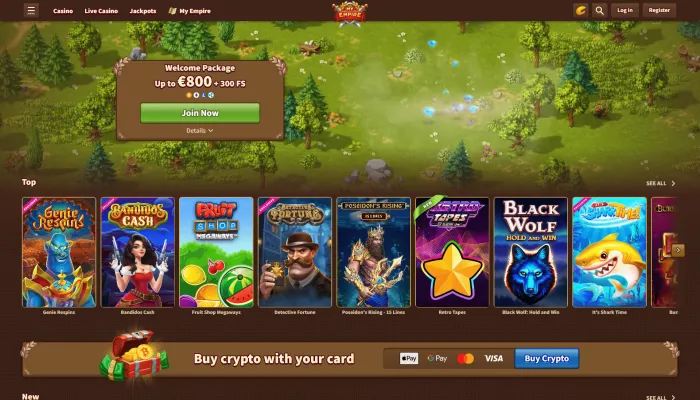 MyEmpire Casino Review Header