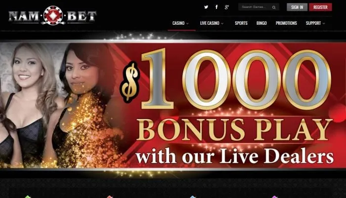 NamBet Casino Review Header