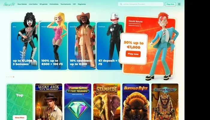 Neon54 Casino Review Header