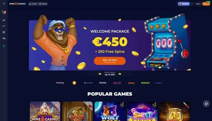 NineCasino Review Header