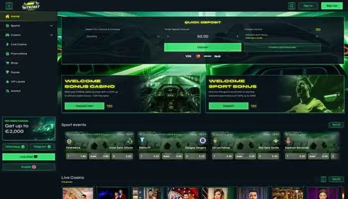 Nitrobet Casino Review Header