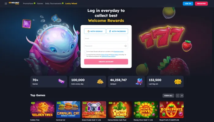 NoLimitCoins Casino Review Header