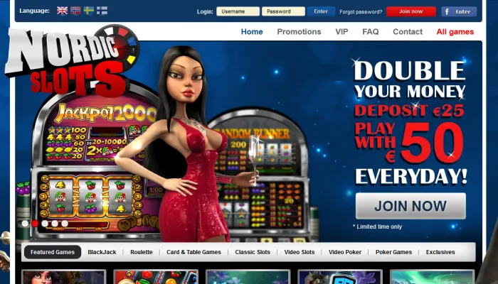NordicSlots Casino Review Header