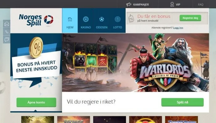NorgesSpill Casino Review Header