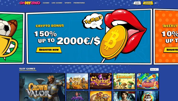 OhMyZino Casino Review Header