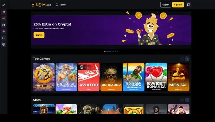 Osombet Casino Review Header