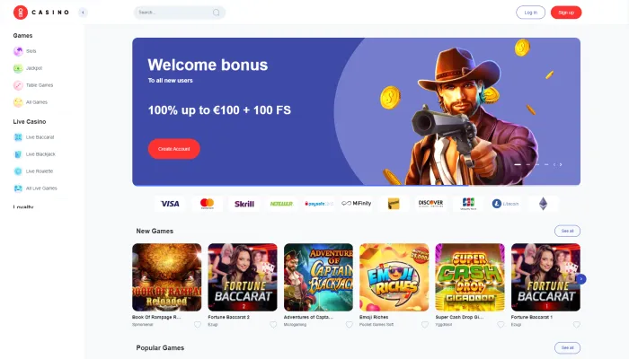 Oxi Casino Review Header