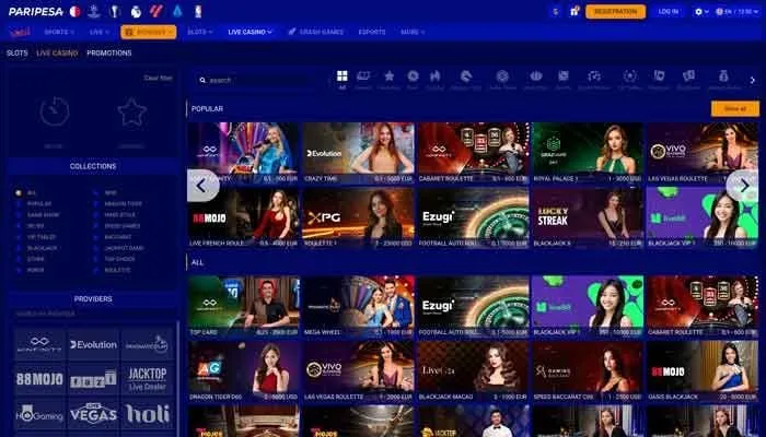 Paripesa Casino Review Header