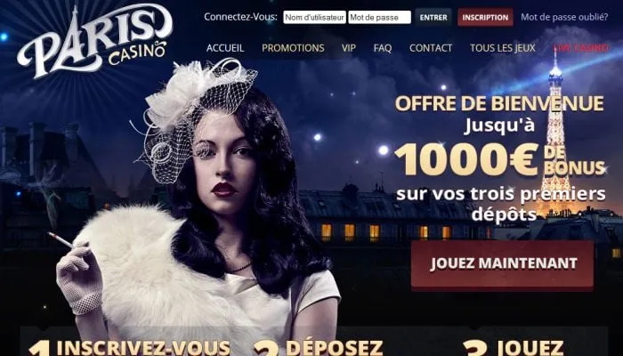 Paris Casino Review Header