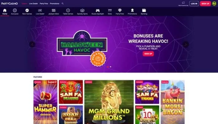 Party Casino USA Review Header