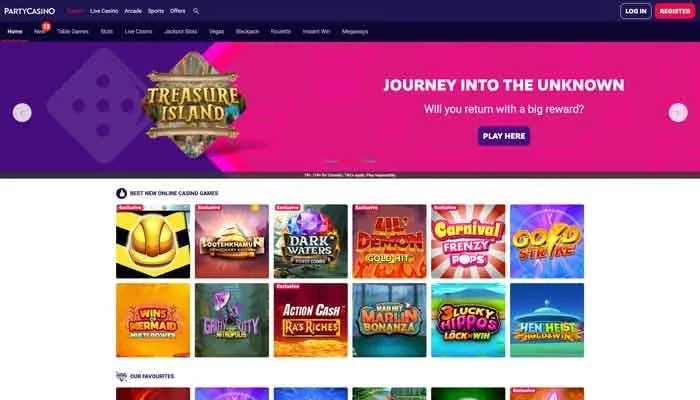PartyCasino Review Header