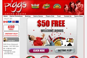 Piggs Online Casino Review Header