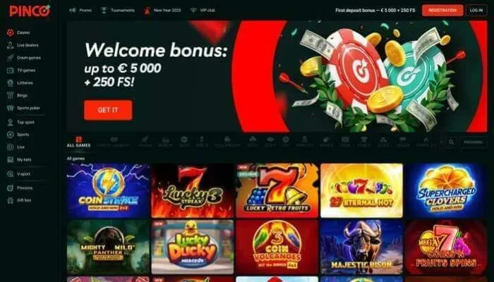 Pinco Casino Review Header