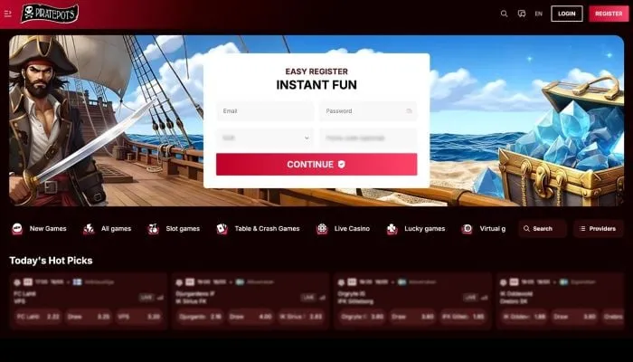 Piratepots Casino Review Header