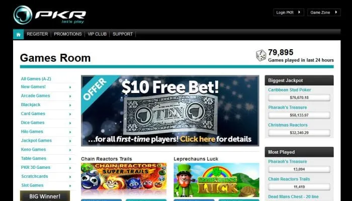 PKR Casino Review Header