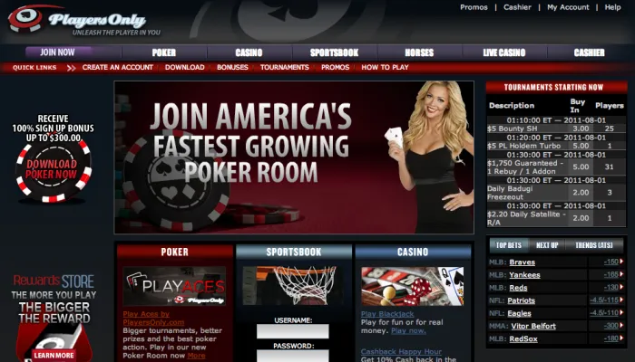 Players Only Casino Review Header